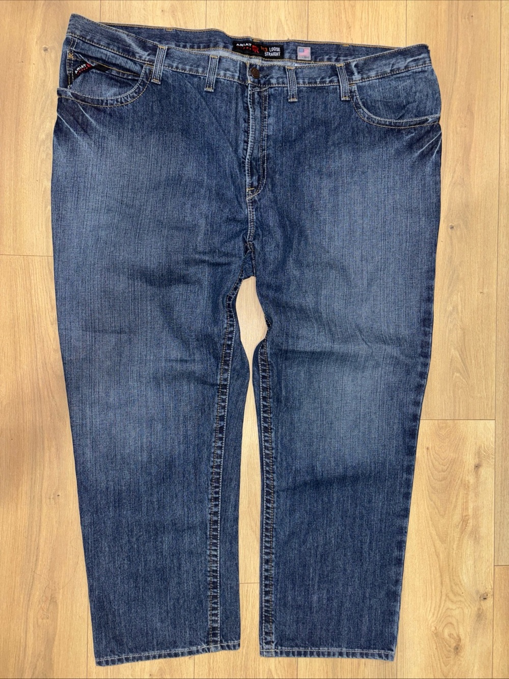 Ariat FR M3 Loose Straight Work Western Jeans Flame Resistant Men's Size 50 x 30